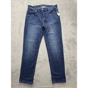 Old Navy Jeans Womens 10‎ Medium Wash Blue Mid Rise Wow Boyfriend Stretch Denim